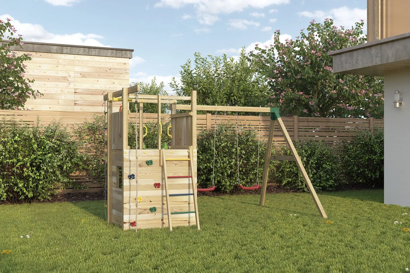 Complex de joaca Fungoo HOUSER KDI (Wood)