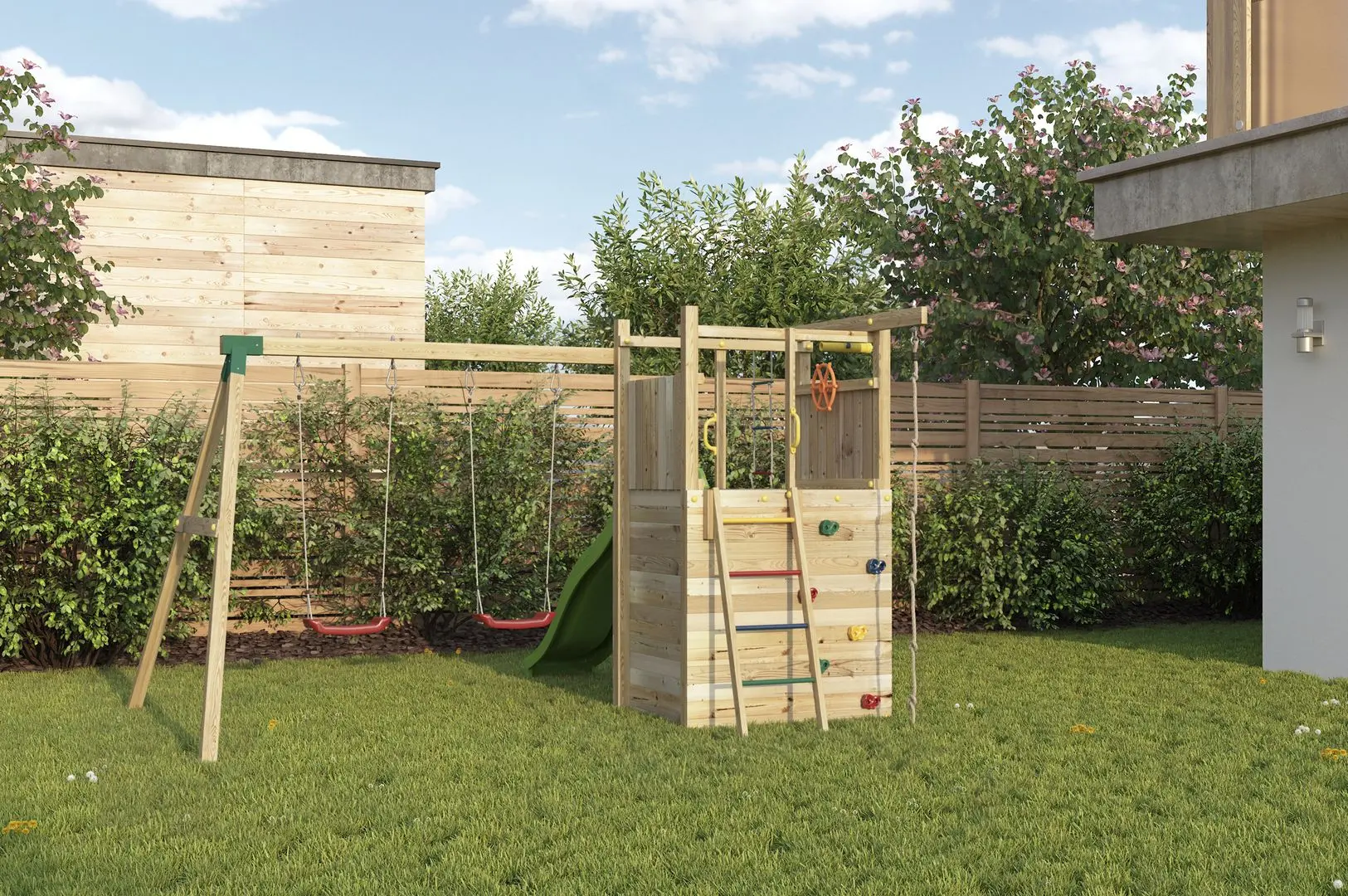 Complex de joaca Fungoo HOUSER KDI (Wood)