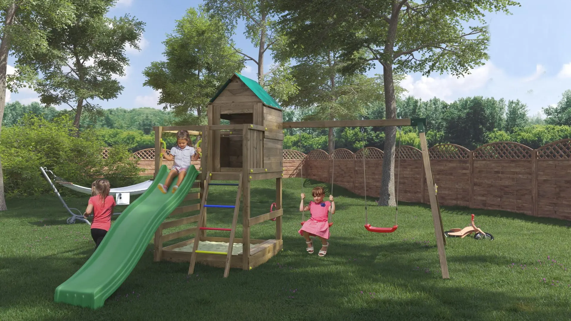 Complex pentru joaca Fungoo Jarcas 4 (Wood KDI)