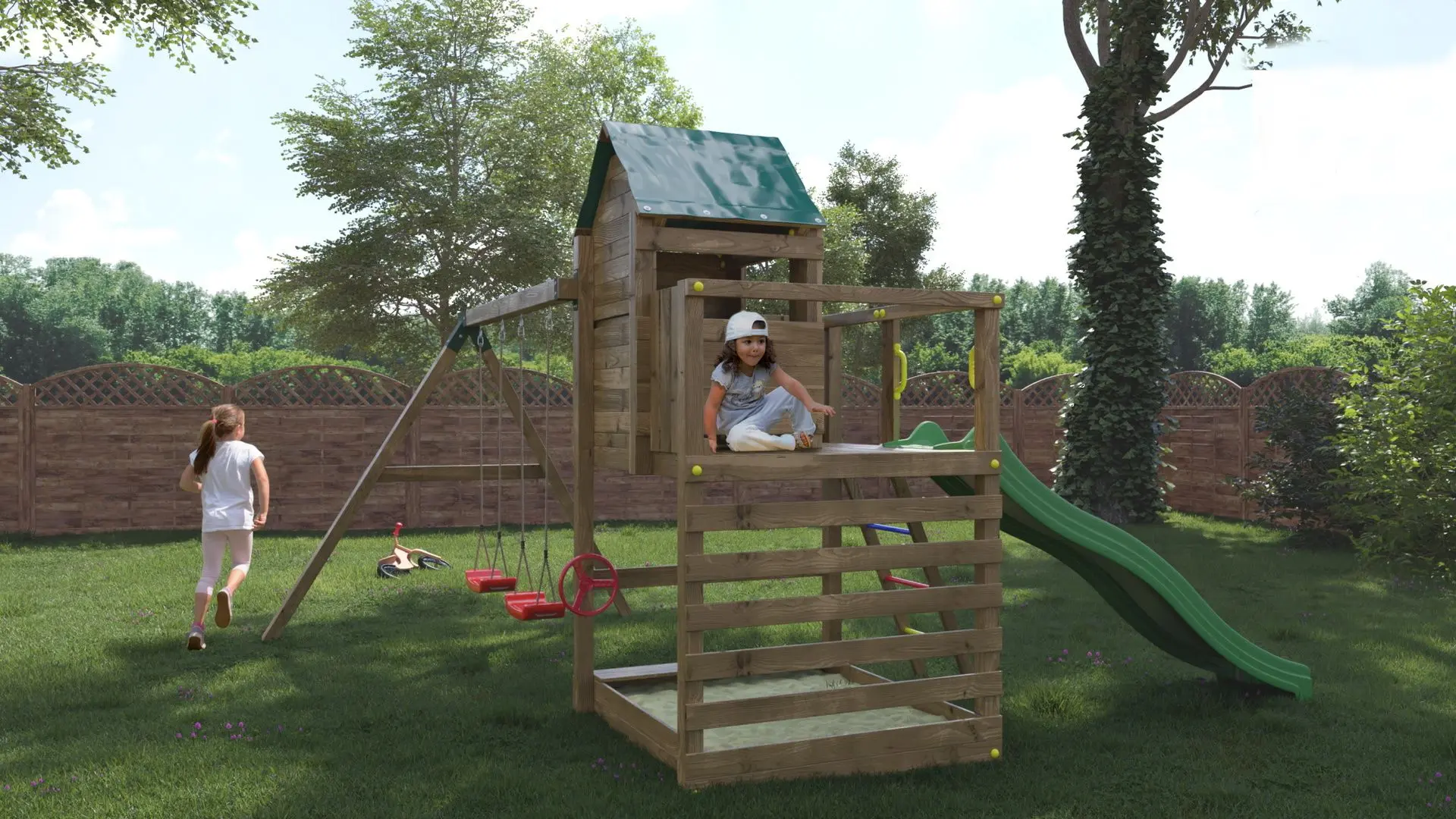 Complex pentru joaca Fungoo Jarcas 4 (Wood KDI)