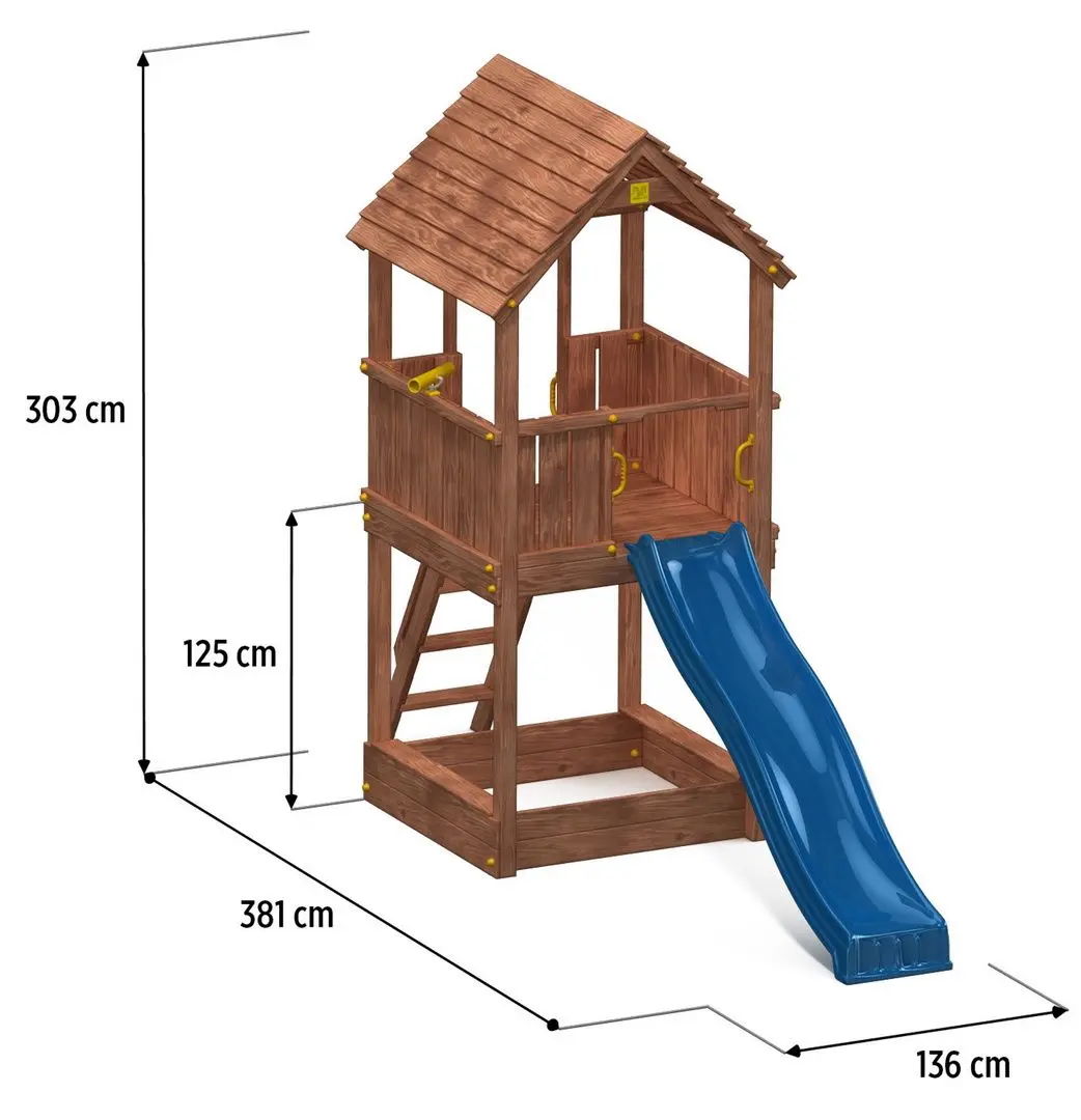 Complex de joaca Fungoo Joy (Wood Teak)