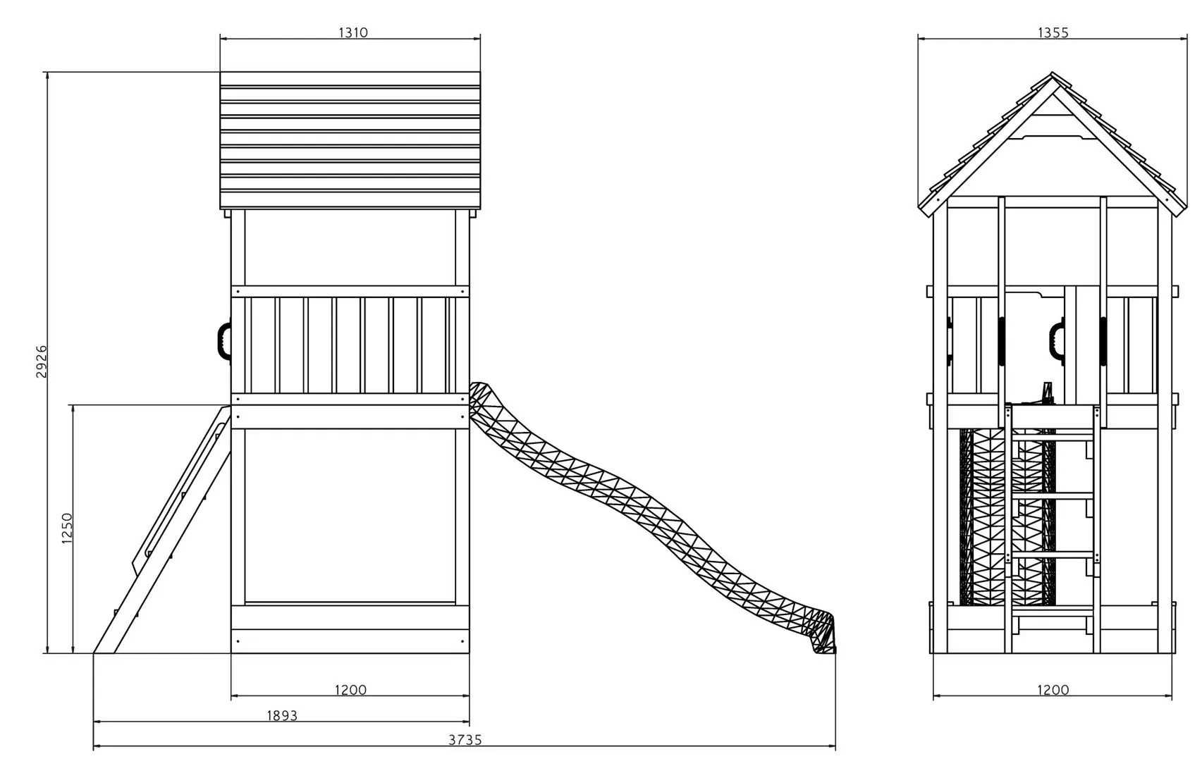 Complex de joaca Fungoo Joy (Wood Teak)