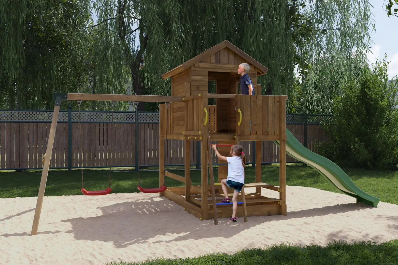 Complex de joaca Fungoo Mars (Wood KDI)