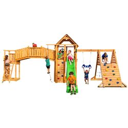 Complex de joaca Fungoo Maxi Fun Gym (Wood Teak)