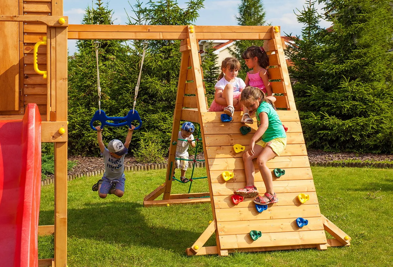 Complex de joaca Fungoo Maxi Fun Gym (Wood Teak)