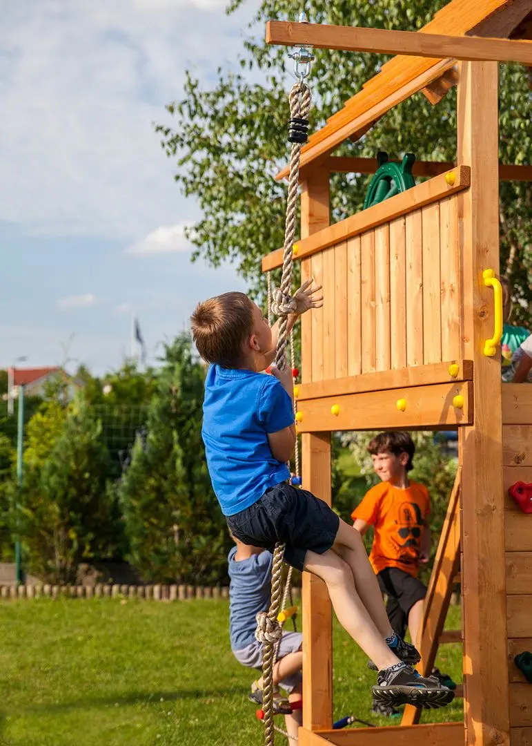 Complex de joaca Fungoo Maxi Fun Gym (Wood Teak)