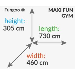 Complex de joaca Fungoo Maxi Fun Gym (Wood Teak) Thumb