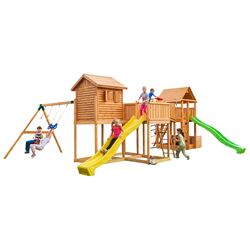 Complex de joaca Fungoo Maxi Play Box (Wood Teak)