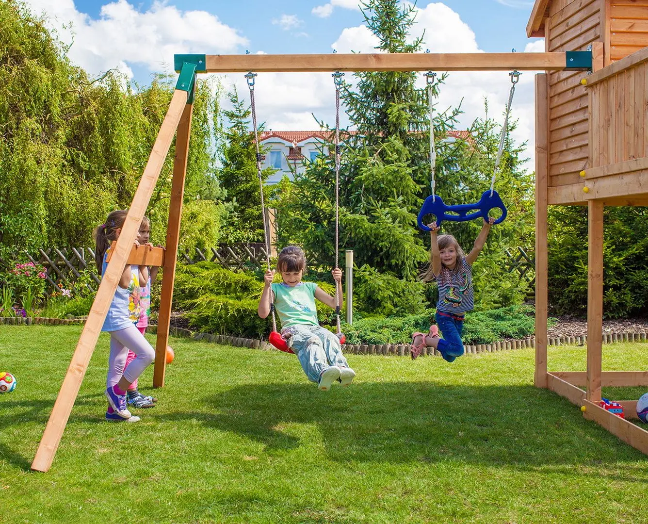 Complex de joaca Fungoo Maxi Play Box (Wood Teak)