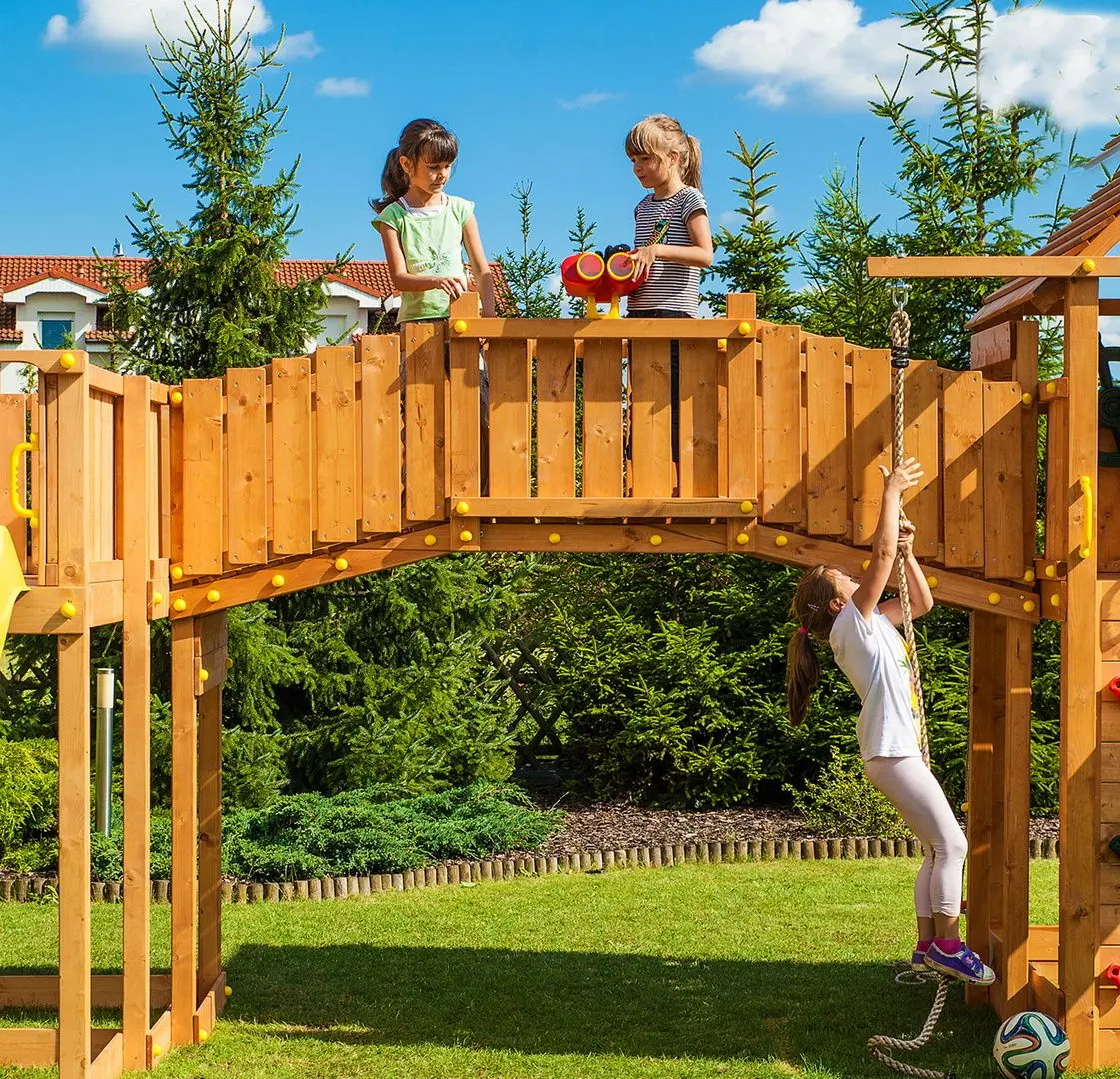 Complex de joaca Fungoo Maxi Play Box (Wood Teak)