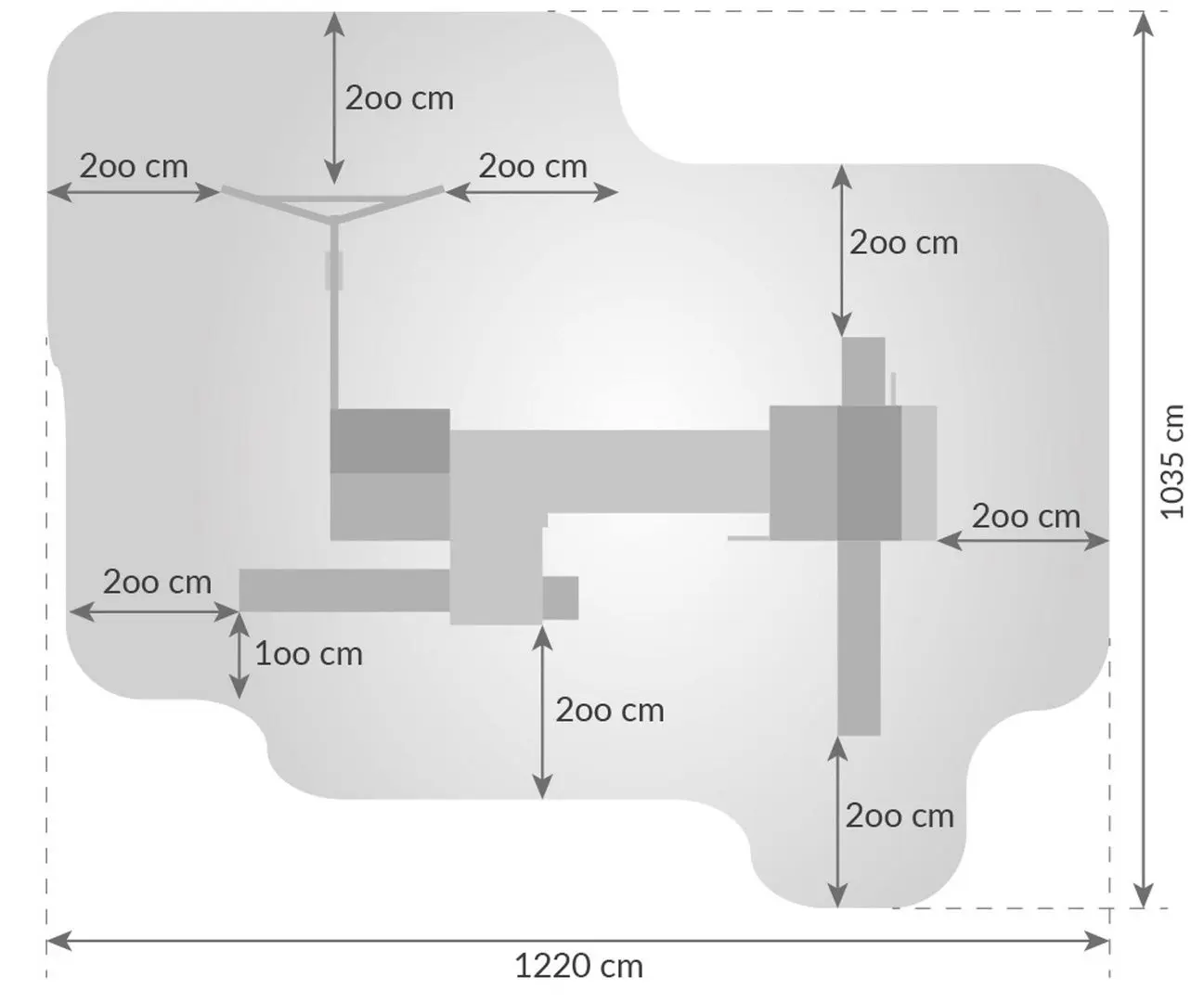 Complex de joaca Fungoo Maxi Play Box (Wood Teak)