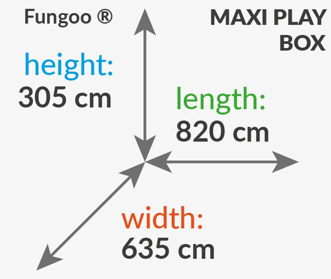 Complex de joaca Fungoo Maxi Play Box (Wood Teak)