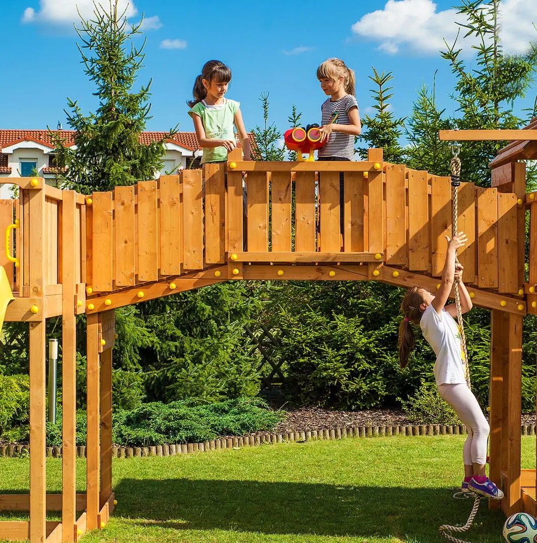 Complex de joaca Fungoo Maxi Sized Plaza (Wood Teak)