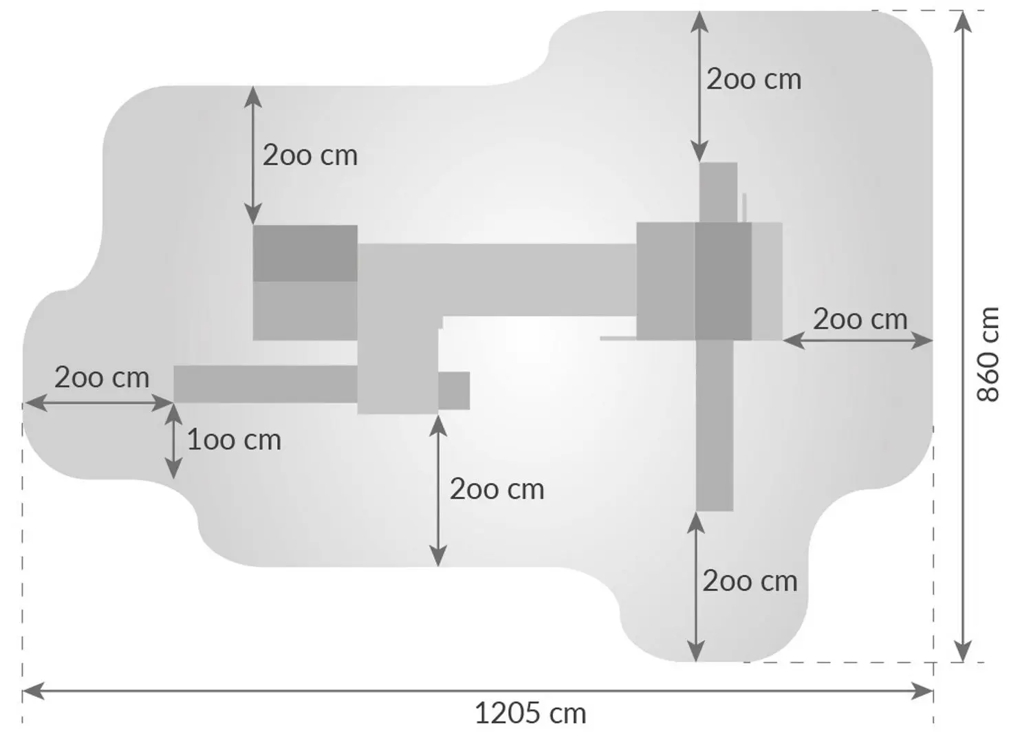 Complex de joaca Fungoo Maxi Sized Plaza (Wood Teak)