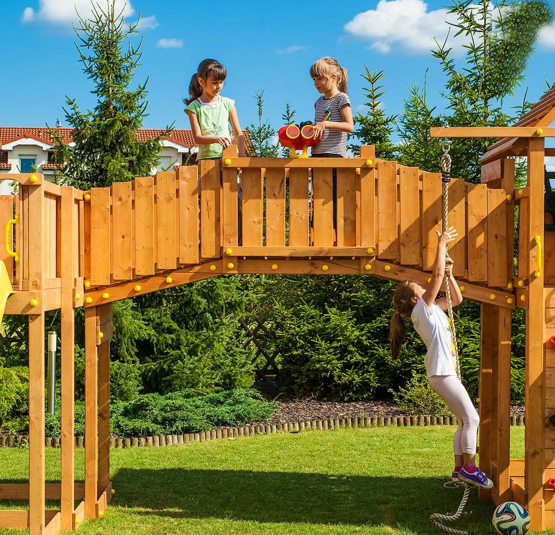 Complex de joaca Fungoo Maxi Smile Farm (Wood Teak)