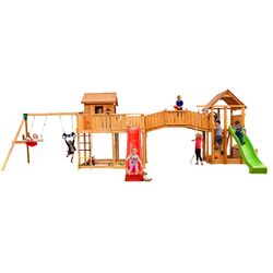 Complex de joaca Fungoo Maxi Smile Farm (Wood Teak)