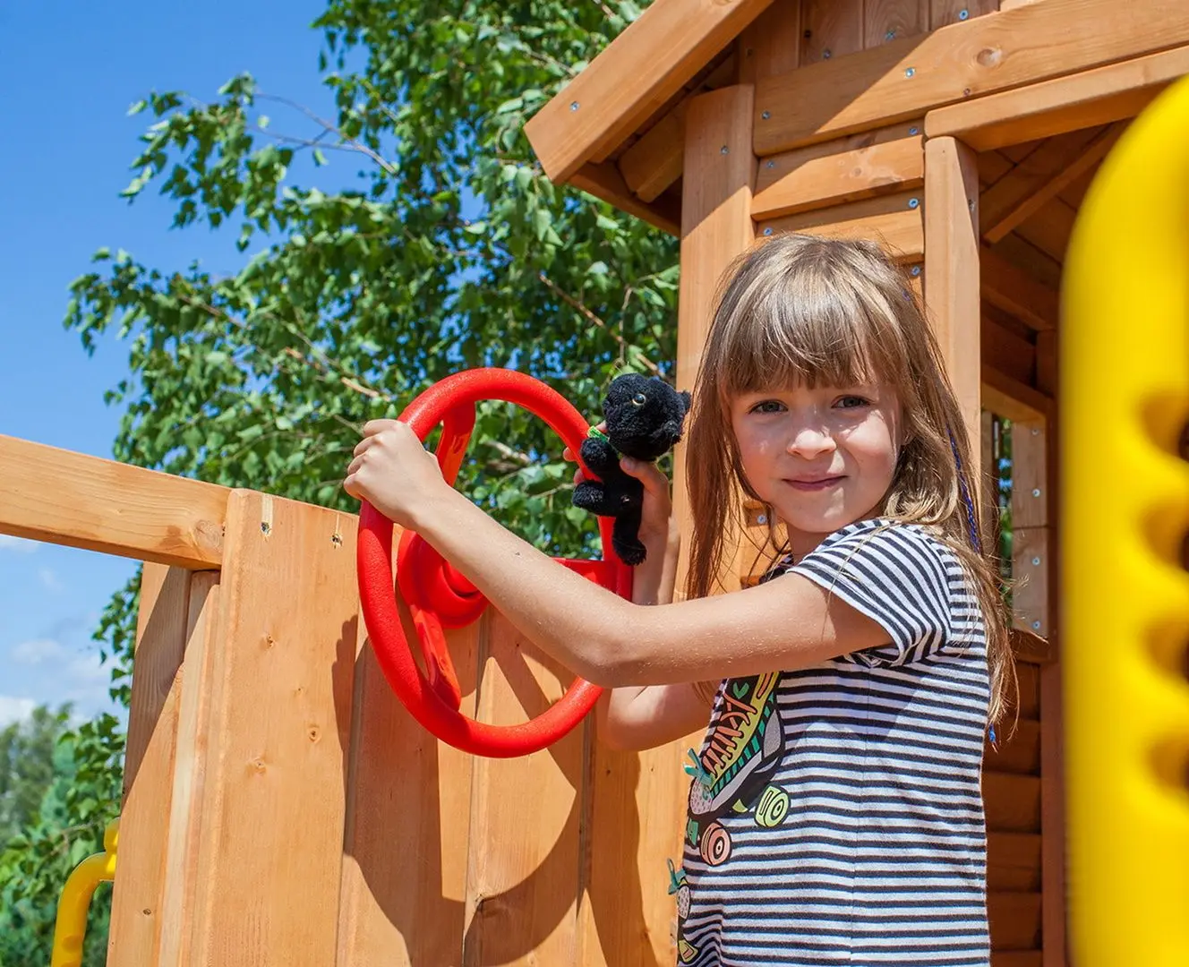 Complex de joaca Fungoo My House Spider+ (Wood Teak)