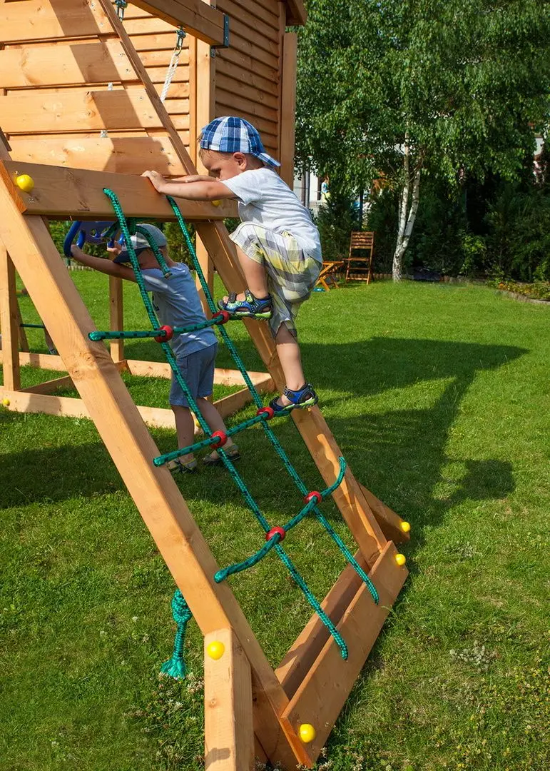 Complex de joaca Fungoo My House Spider+ (Wood Teak)