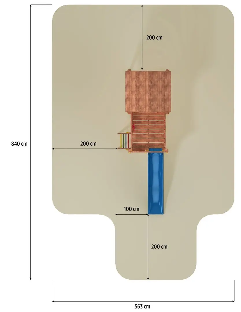Complex de joaca Fungoo My House (Wood Teak)