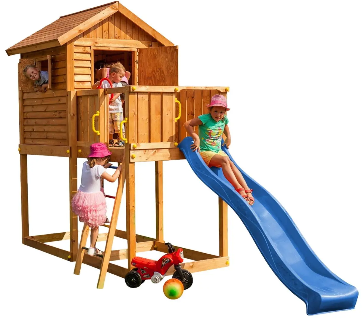 Complex de joaca Fungoo My House (Wood Teak)