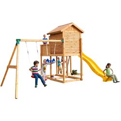 Complex de joaca Fungoo My Side Move+ (Wood Teak)
