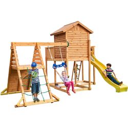 Complex de joaca Fungoo My Side Spider (Wood Teak)