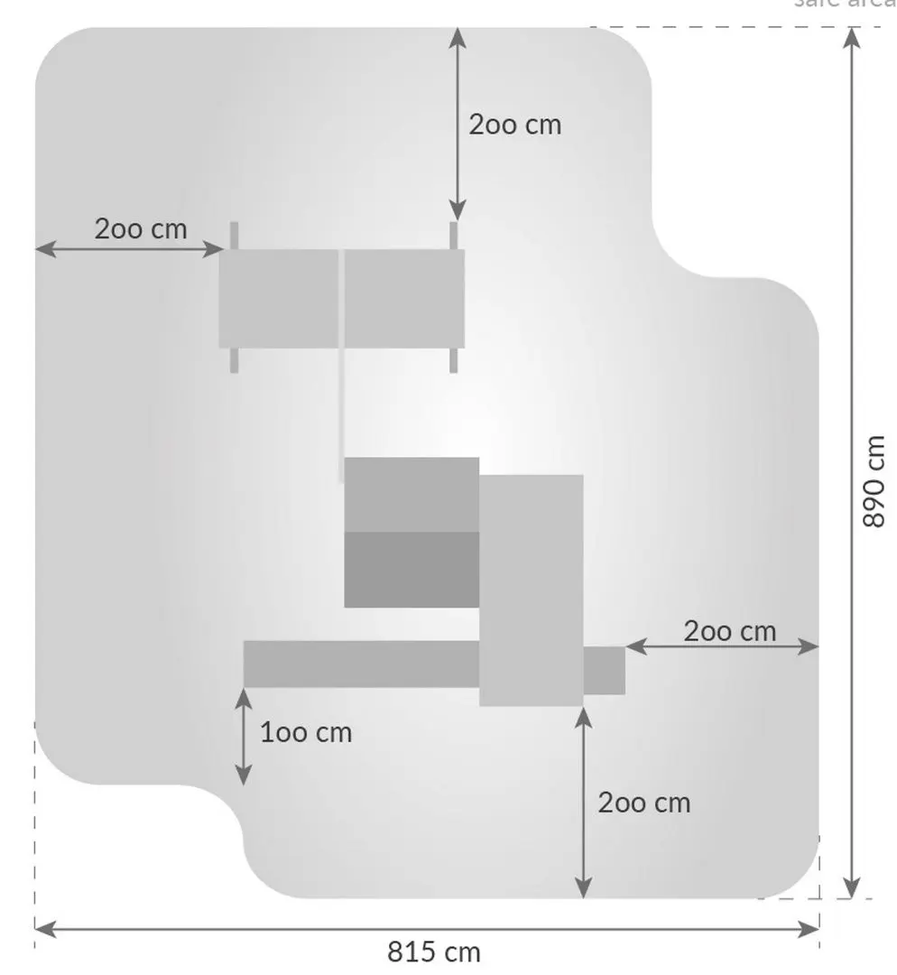 Complex de joaca Fungoo My Side Spider (Wood Teak)
