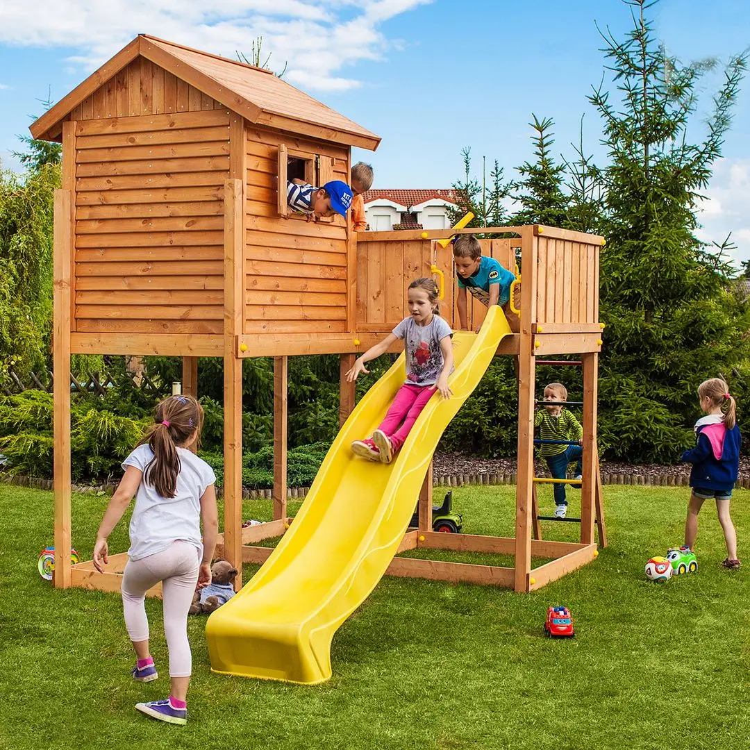 Complex de joaca Fungoo My Side (Wood Teak)