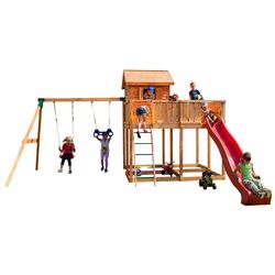 Complex de joaca Fungoo My Space XL Move+ (Wood Teak)