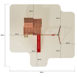 Complex de joaca Fungoo My Space XL Move+ (Wood Teak) Thumb