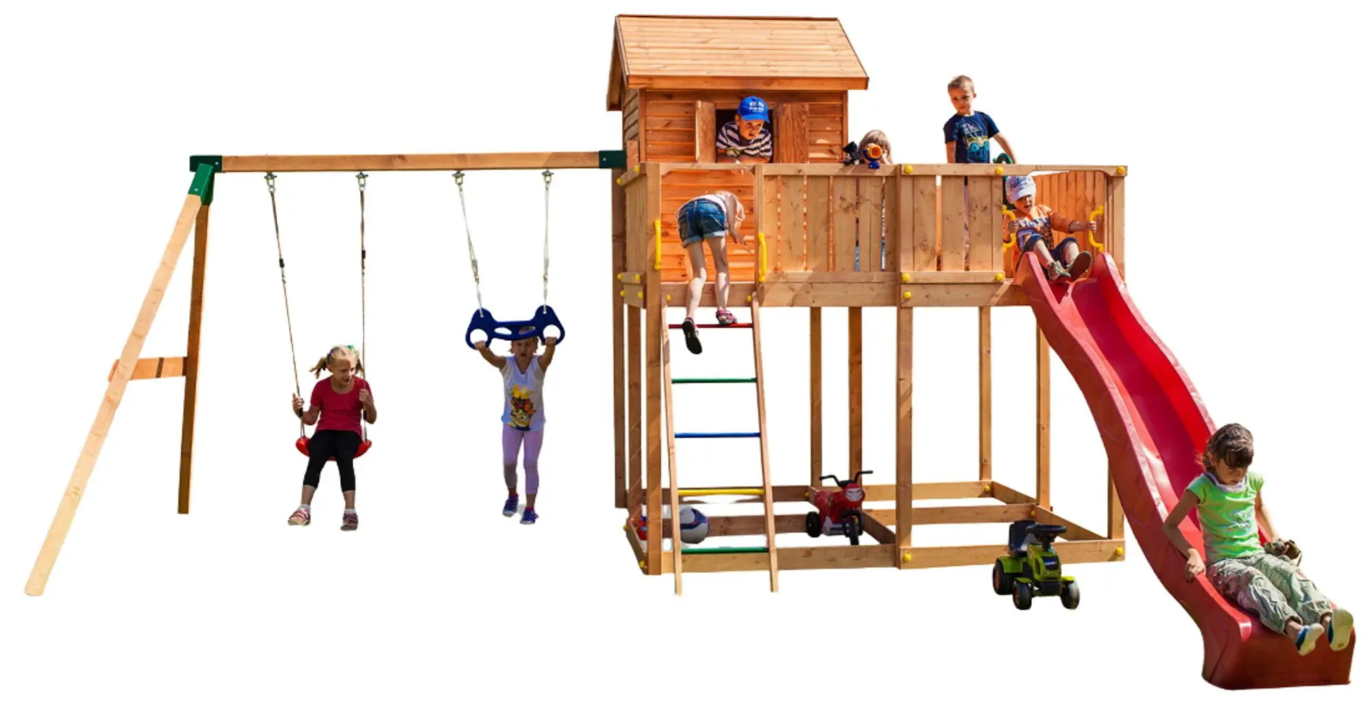 Complex de joaca Fungoo My Space XL Move+ (Wood Teak)