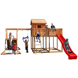 Complex de joaca Fungoo My Space XL Spider+ (Wood Teak)