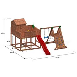 Complex de joaca Fungoo My Space XL Spider+ (Wood Teak) Thumb