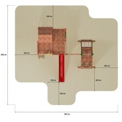 Complex de joaca Fungoo My Space XL Spider+ (Wood Teak) Thumb