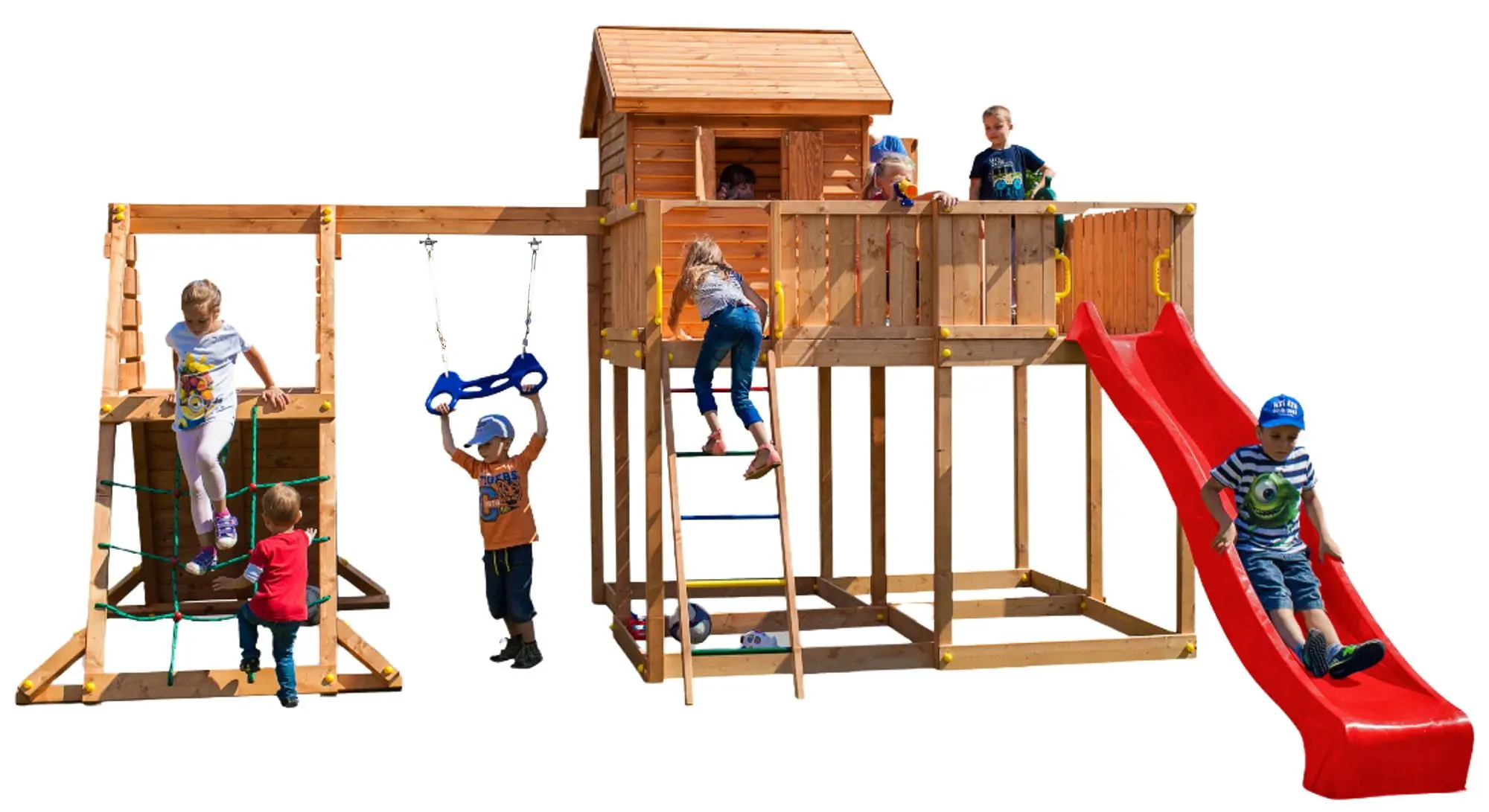 Complex de joaca Fungoo My Space XL Spider+ (Wood Teak)