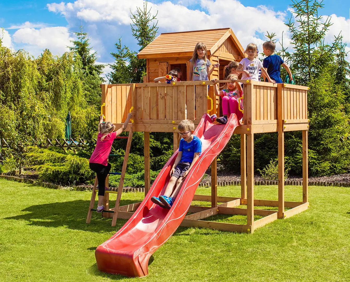 Complex de joaca Fungoo My Space XL (Wood Teak)