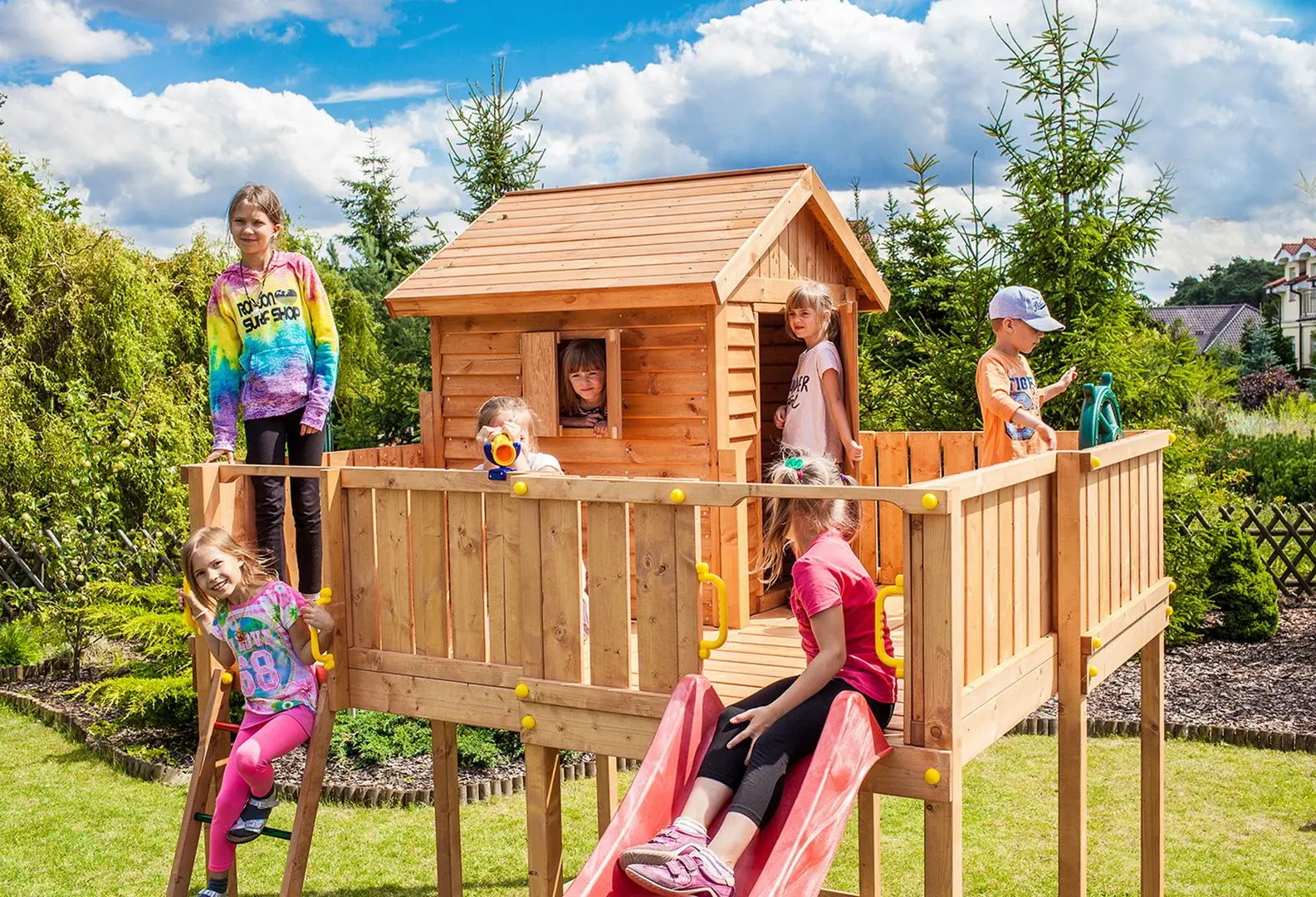 Complex de joaca Fungoo My Space XL (Wood Teak)