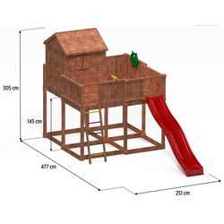 Complex de joaca Fungoo My Space XL (Wood Teak) Thumb