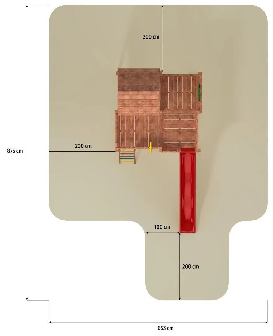Complex de joaca Fungoo My Space XL (Wood Teak)