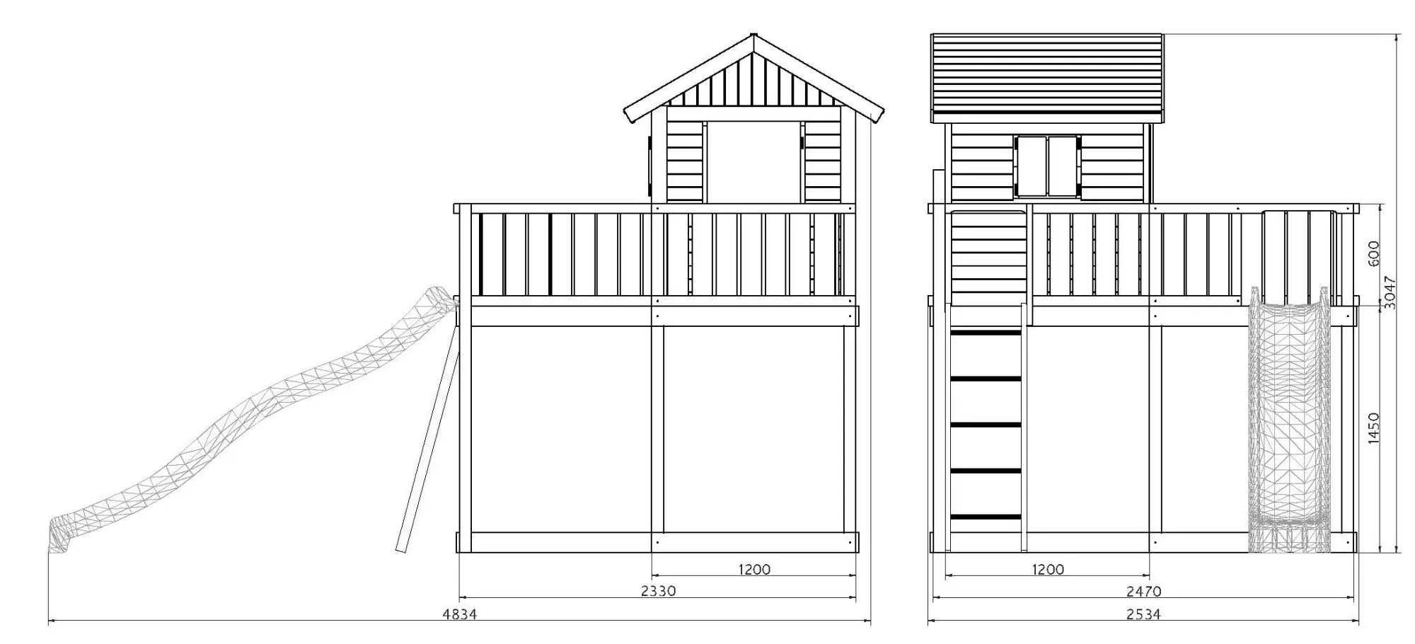 Complex de joaca Fungoo My Space XL (Wood Teak)