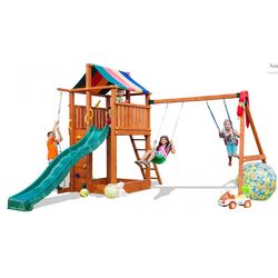 Complex de joaca Fungoo Paradise Move (Wood Teak) Thumb