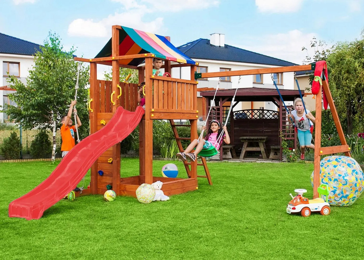 Complex de joaca Fungoo Paradise Move (Wood Teak)