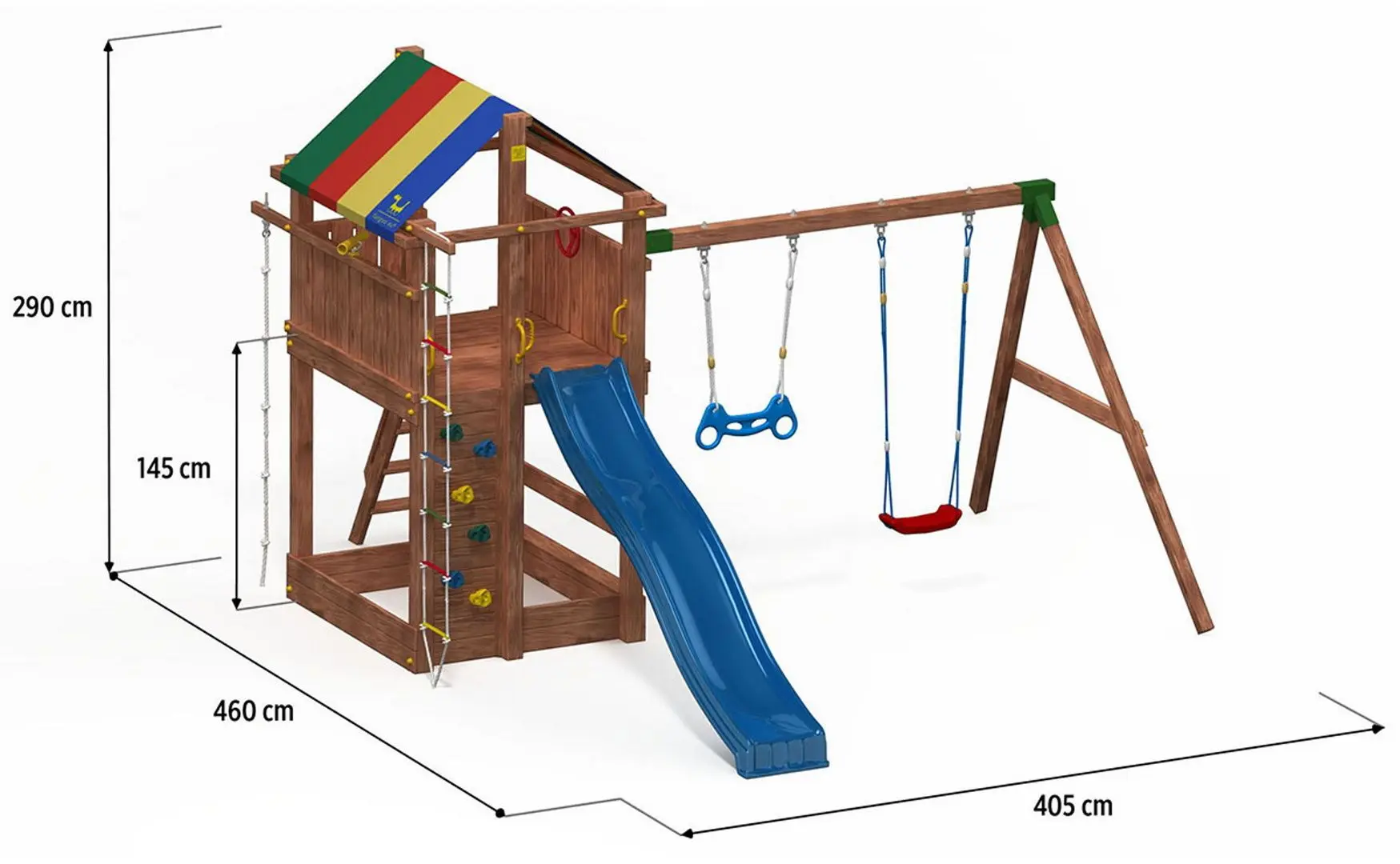 Complex de joaca Fungoo Paradise Move (Wood Teak)