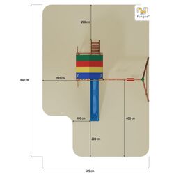 Complex de joaca Fungoo Paradise Move (Wood Teak) Thumb