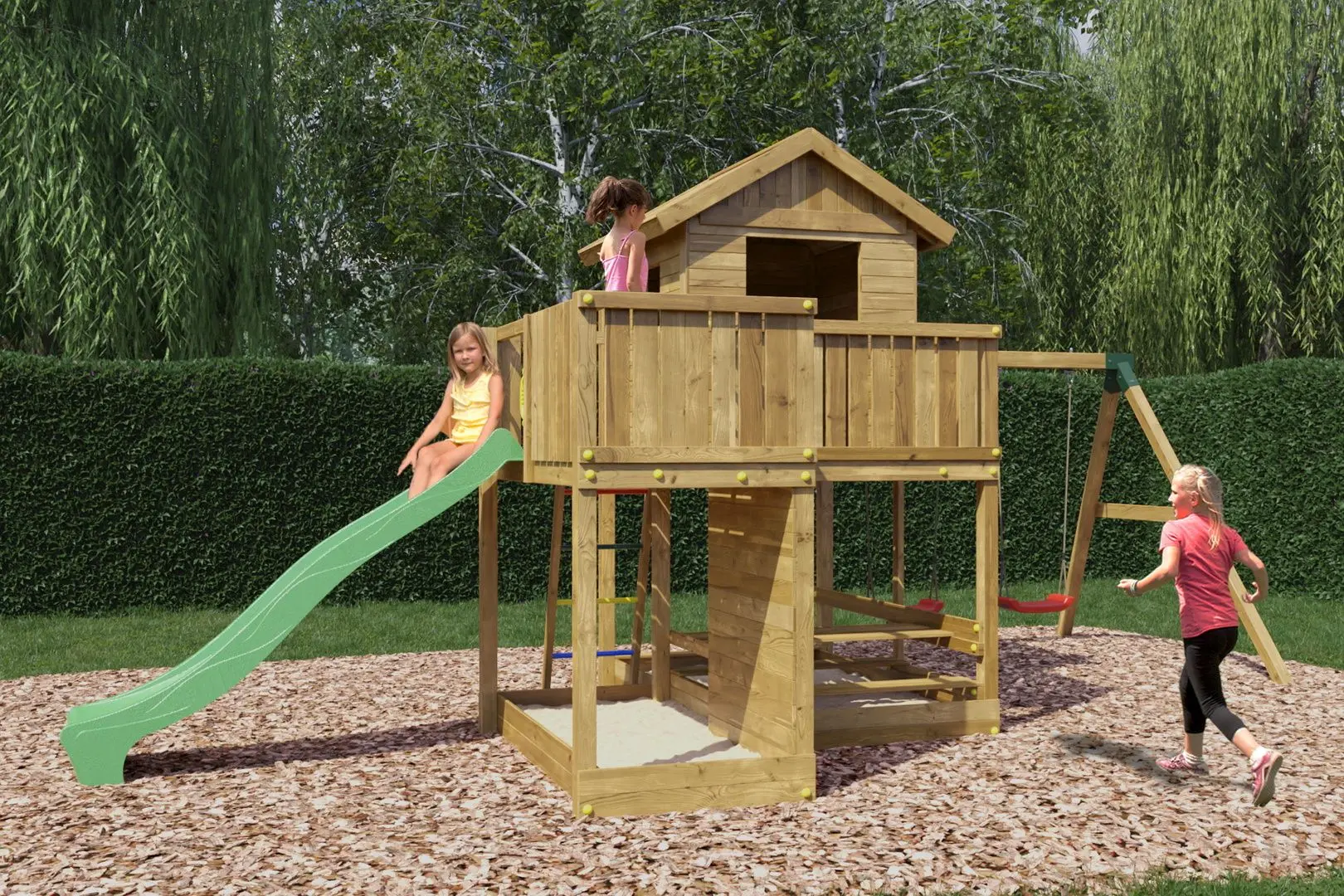 Complex de joaca Fungoo Pluto (Wood KDI)