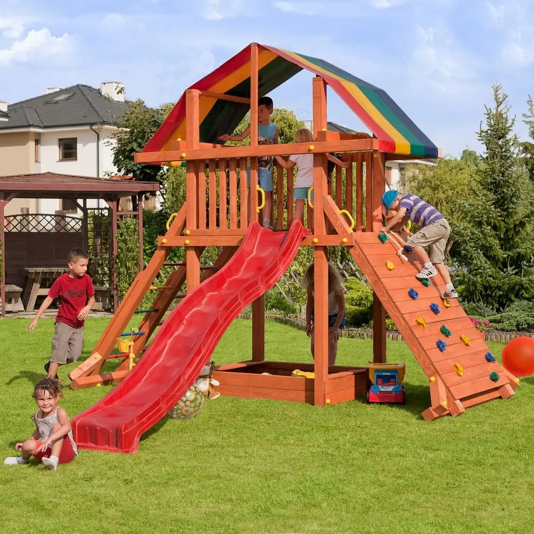 Complex de joaca Fungoo Rocket (Wood Teak)