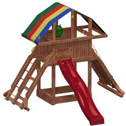 Complex de joaca Fungoo Rocket (Wood Teak)