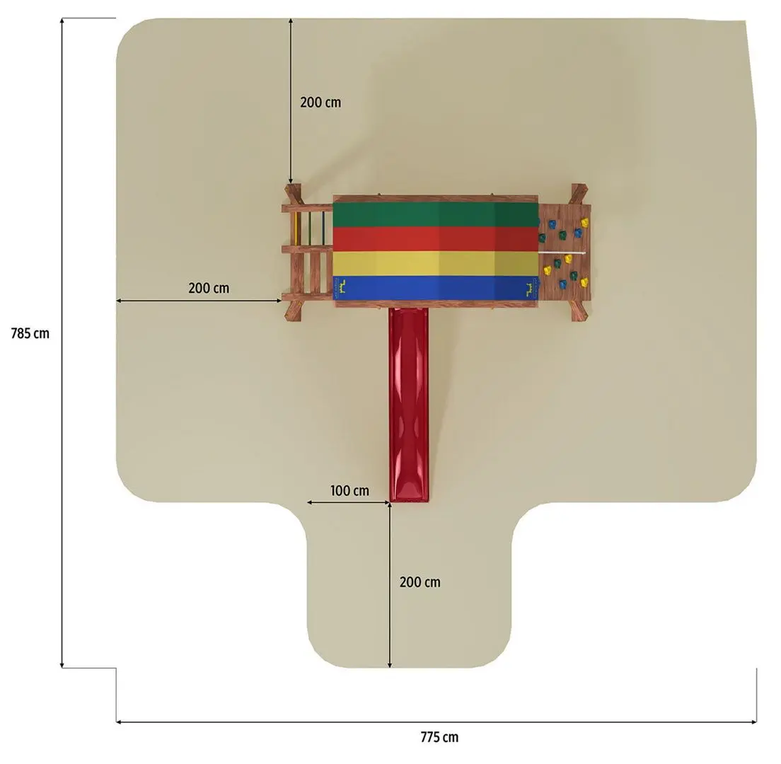 Complex de joaca Fungoo Rocket (Wood Teak)