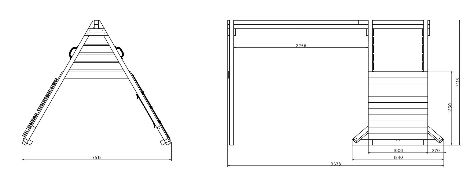 Complex de joaca Fungoo Spider King (Wood Teak)