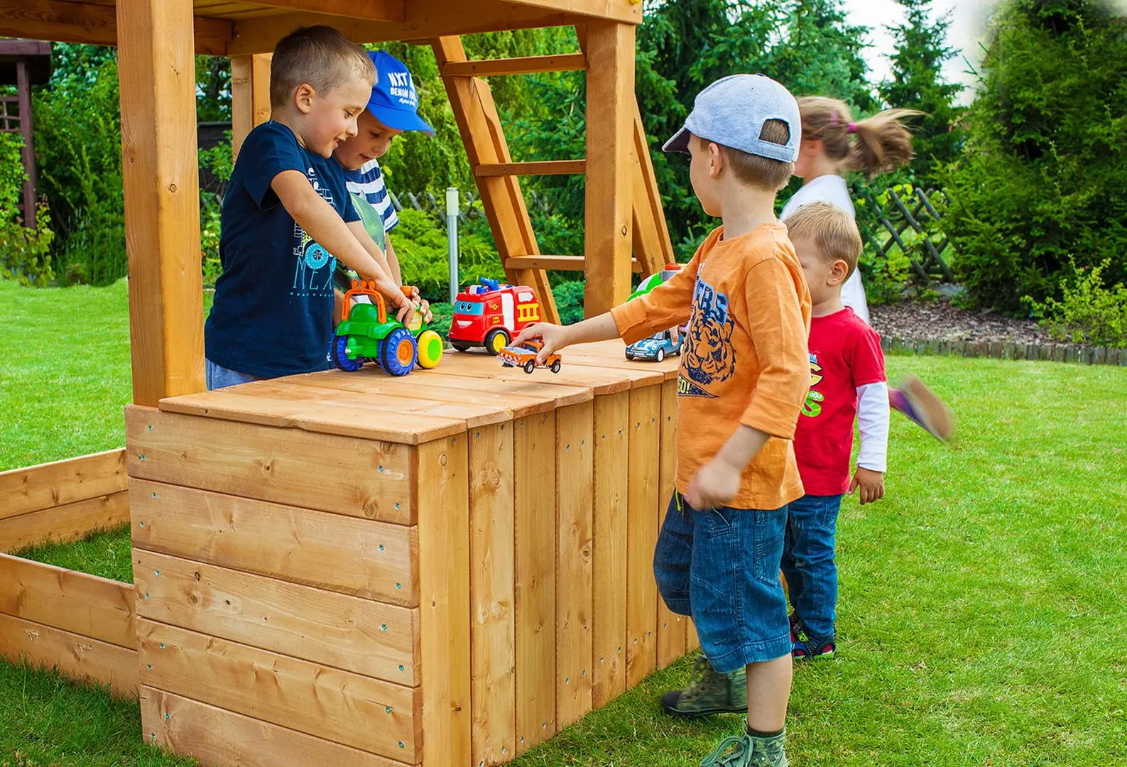 Complex de joaca Fungoo Spider Land (Wood Teak)